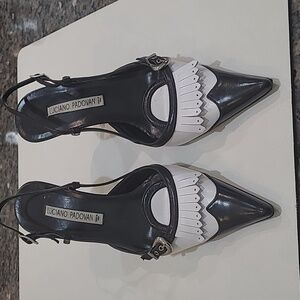 LUCIAN0 PADAVON LEATHER HEELS MADE IN ITALY